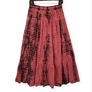 Vintage Color Code Tied Dyed Skirt
